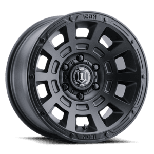 Pro Comp 40 Series Vertigo Wheel, 17×9 with 5 on 5 Bolt Pattern – Matte Graphite