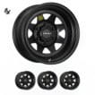 Hilux (17X9) 4x Blak Trak Steel wheels (6/139.7) +18 OFFSET