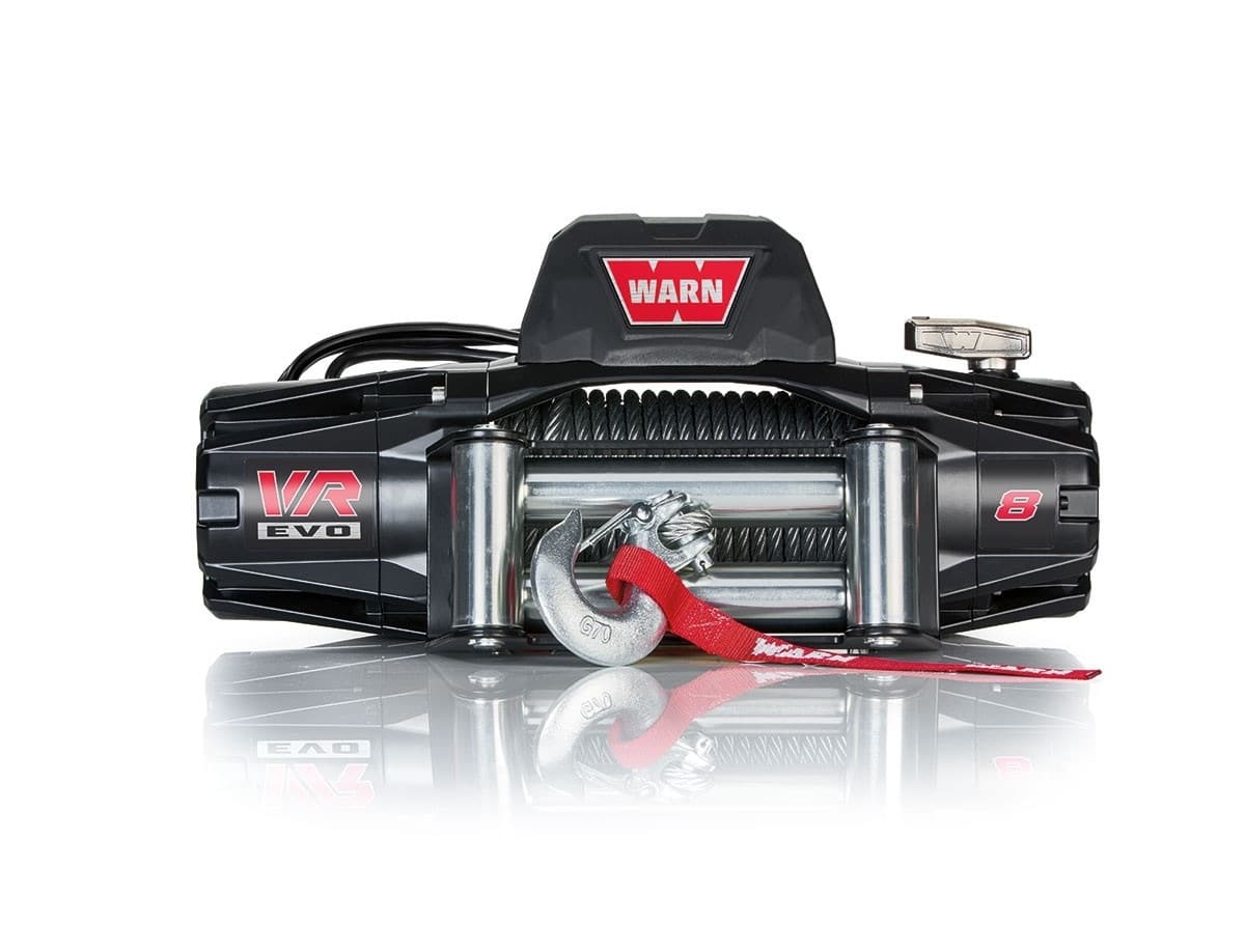 WARN VR EVO 8 – 8,000 lbs Winch With Steel Rope & Wireless Remote, 12V