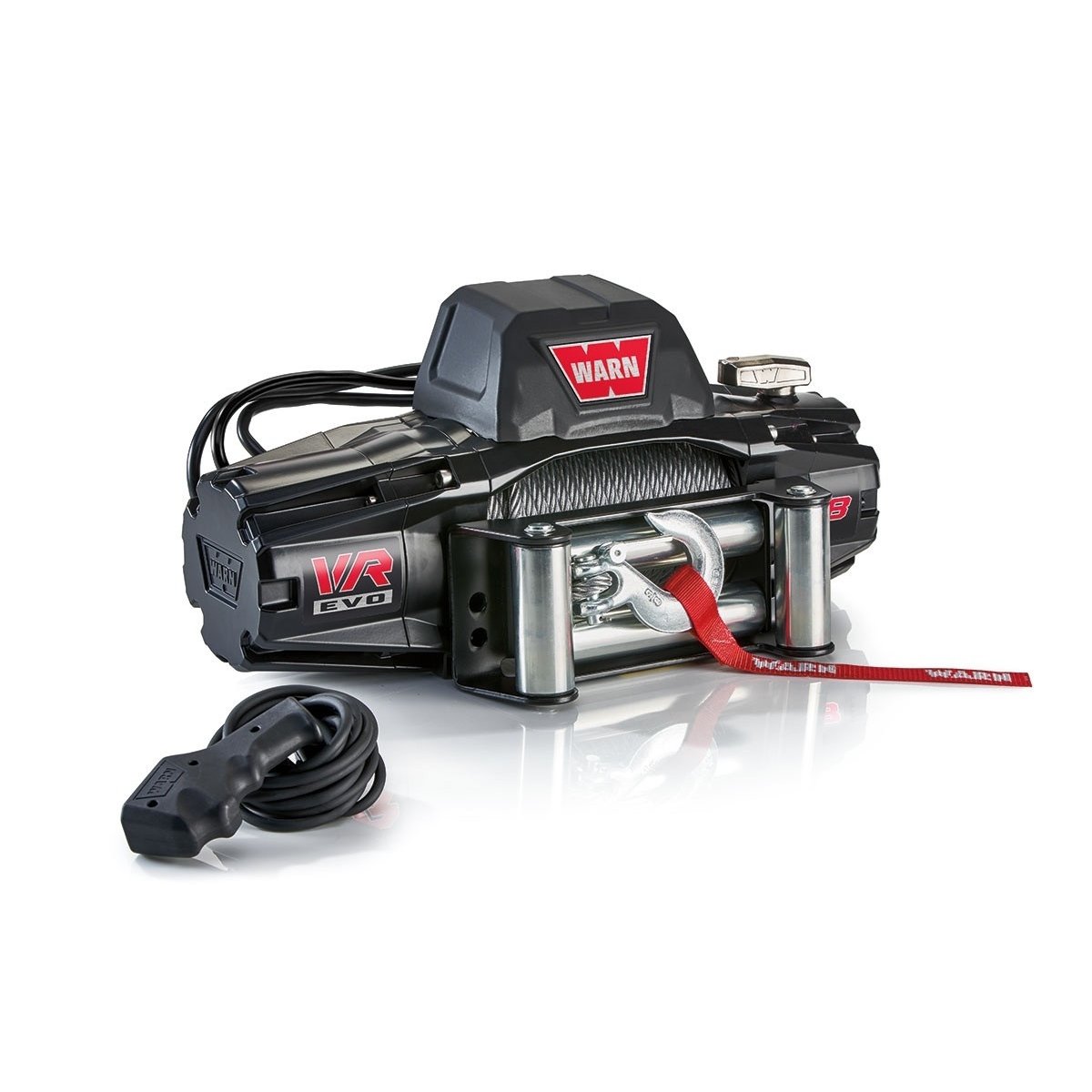 WARN VR EVO 8 – 8,000 lbs Winch With Steel Rope & Wireless Remote, 12V