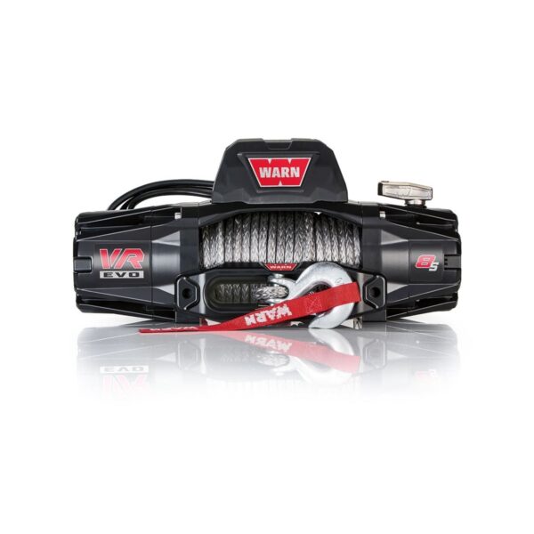 WARN VR EVO 8-S – 8,000 lbs Winch With Synthetic Rope and Wireless Remote, 12V