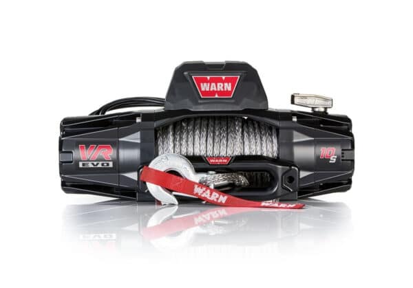 WARN VR EVO 10-S – 10,000 lbs Winch With Synthetic Rope and Wireless Remote, 12V