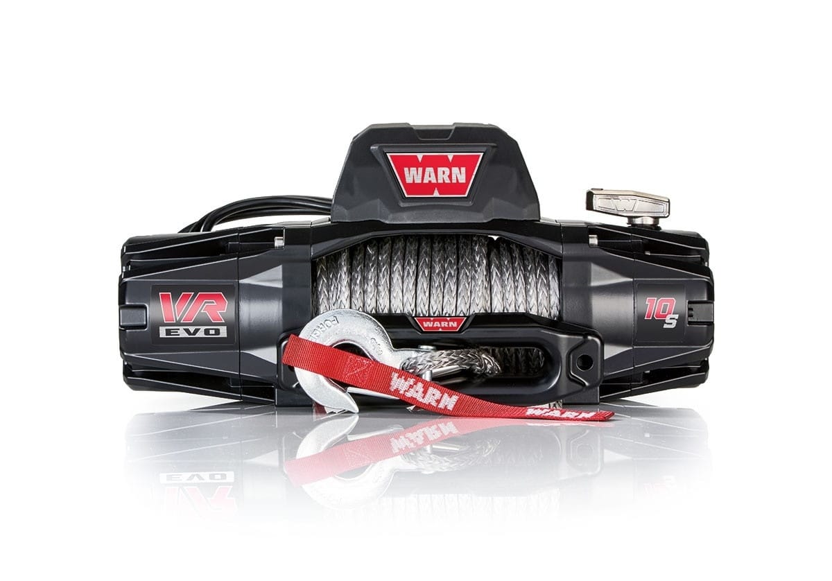 WARN VR EVO 10-S – 10,000 lbs Winch With Synthetic Rope and Wireless Remote, 12V