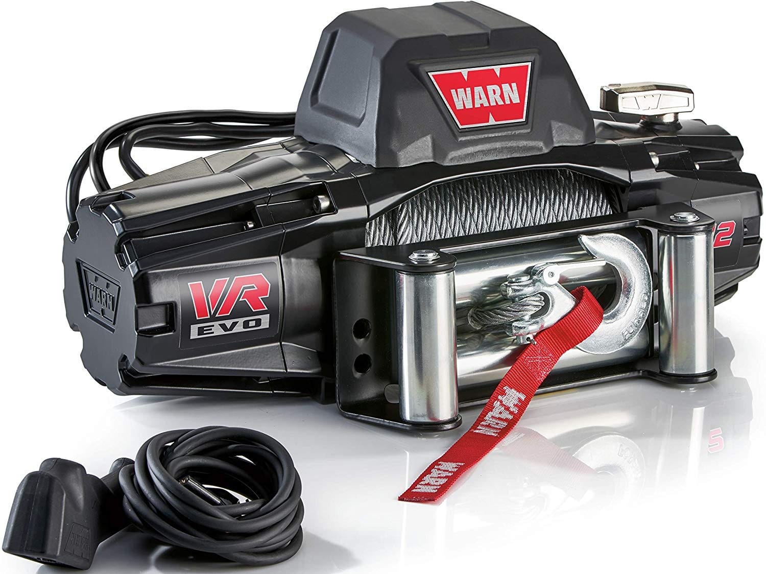 WARN VR EVO 12 – 12,000 lbs Winch With Steel Rope and Wireless Remote, 12V
