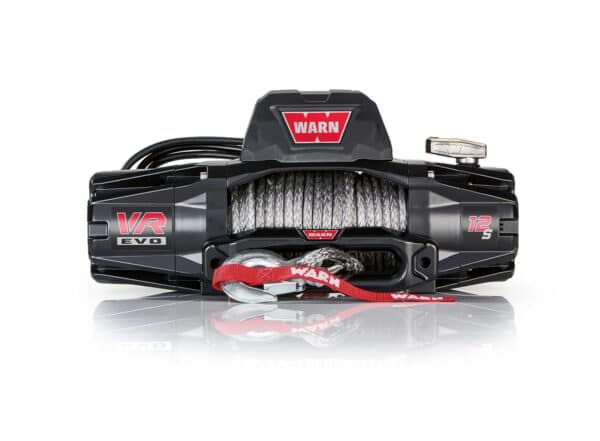 WARN VR EVO 12-S – 12,000 lbs Winch With Synthetic Rope and Wireless Remote, 12V