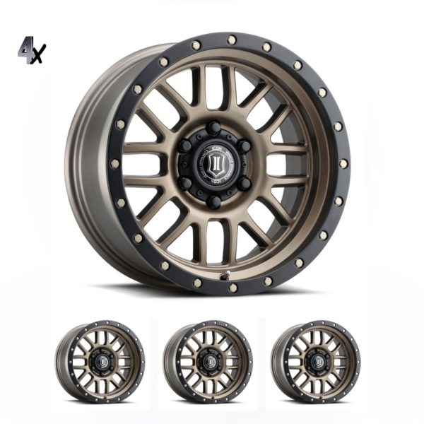 SILVERADO/SUBURBAN/SIERRA 1500 (17×8.50) 4x ALPHA BRONZE 6×5.5″ (0 OFFSET)