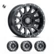 SILVERADO/SUBURBAN/SIERRA 1500 (17x8.50) 4x COMPRESSION SATIN BLACK 6x5.5" (0 OFFSET)