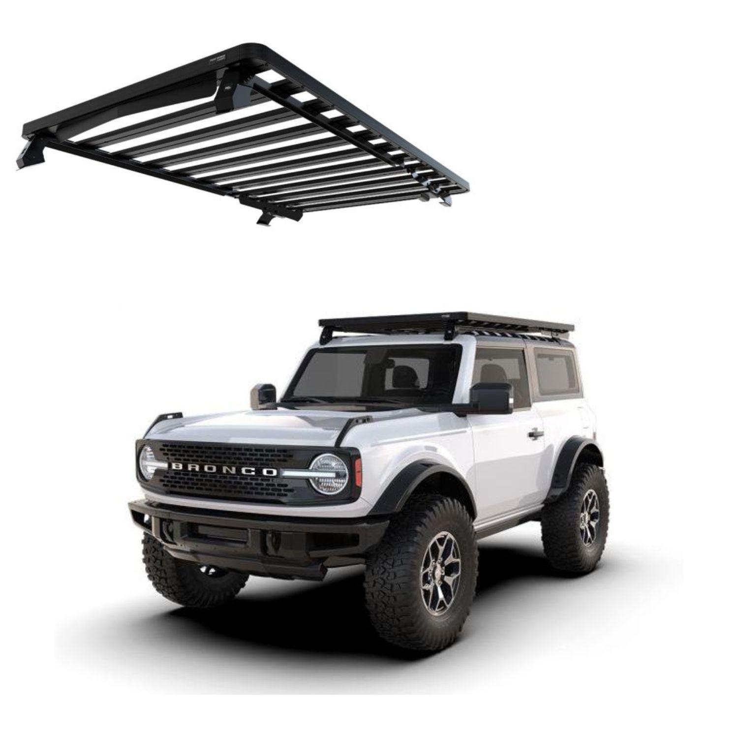 BRONCO 2 DOOR (2022-CURRENT) SLIMLINE II ROOF RACK KIT KRFB005T BRONCO 2 DOOR (2022-CURRENT) SLIMLINE II ROOF RACK KIT| KRFB005T - Image 1