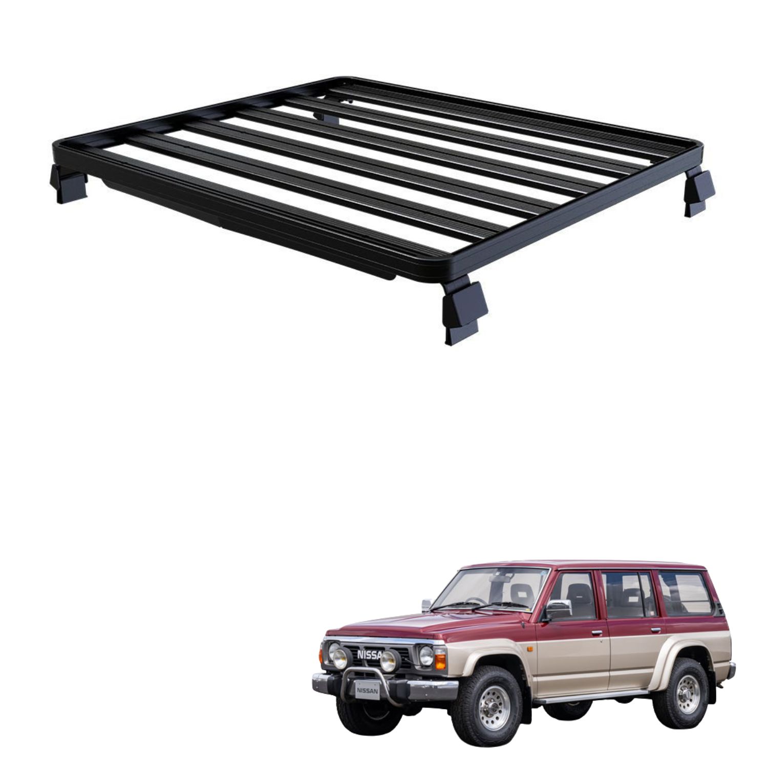 PATROL Y60 4-Door (1560mm) SLIMLINE II ROOF RACK KIT PATROL Y60 4-Door (1560mm) SLIMLINE II ROOF RACK KIT - Image 1