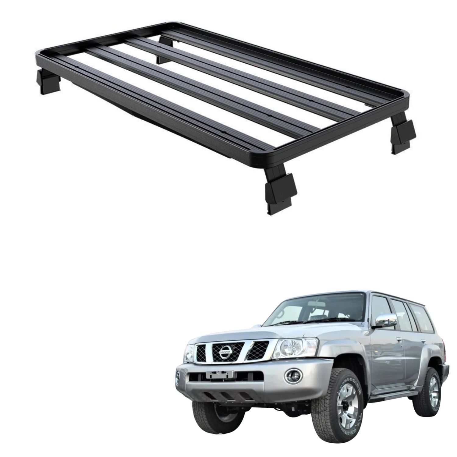 PATROL y61 Pickup (752mm) SLIMLINE II ROOF RACK KIT PATROL y61 Pickup (752mm) SLIMLINE II ROOF RACK KIT - Image 1
