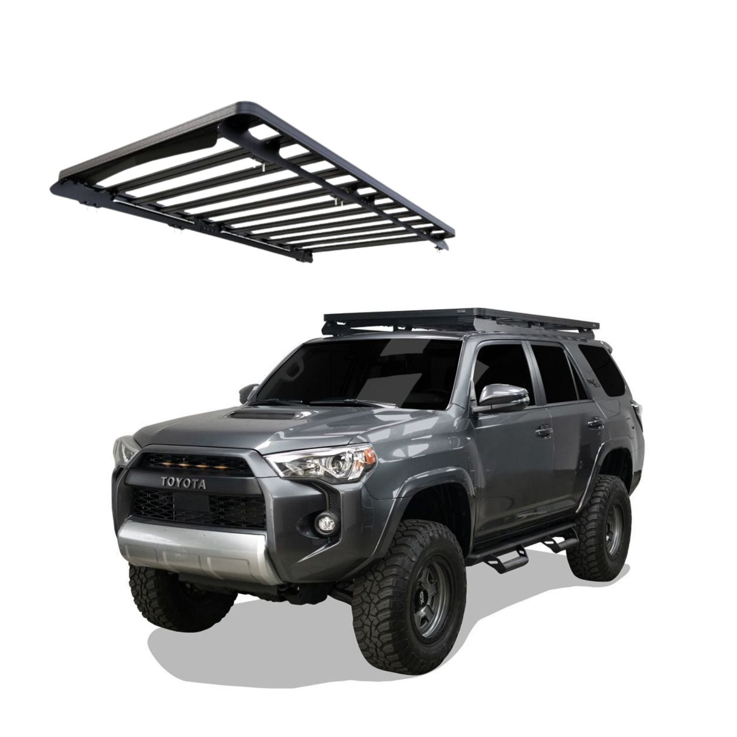 4RUNNER (5TH GEN) (2166mm) SLIMLINE II ROOF RACK KIT – KRTF054T 4RUNNER (5TH GEN) (2166mm) SLIMLINE II ROOF RACK KIT - KRTF054T - Image 1
