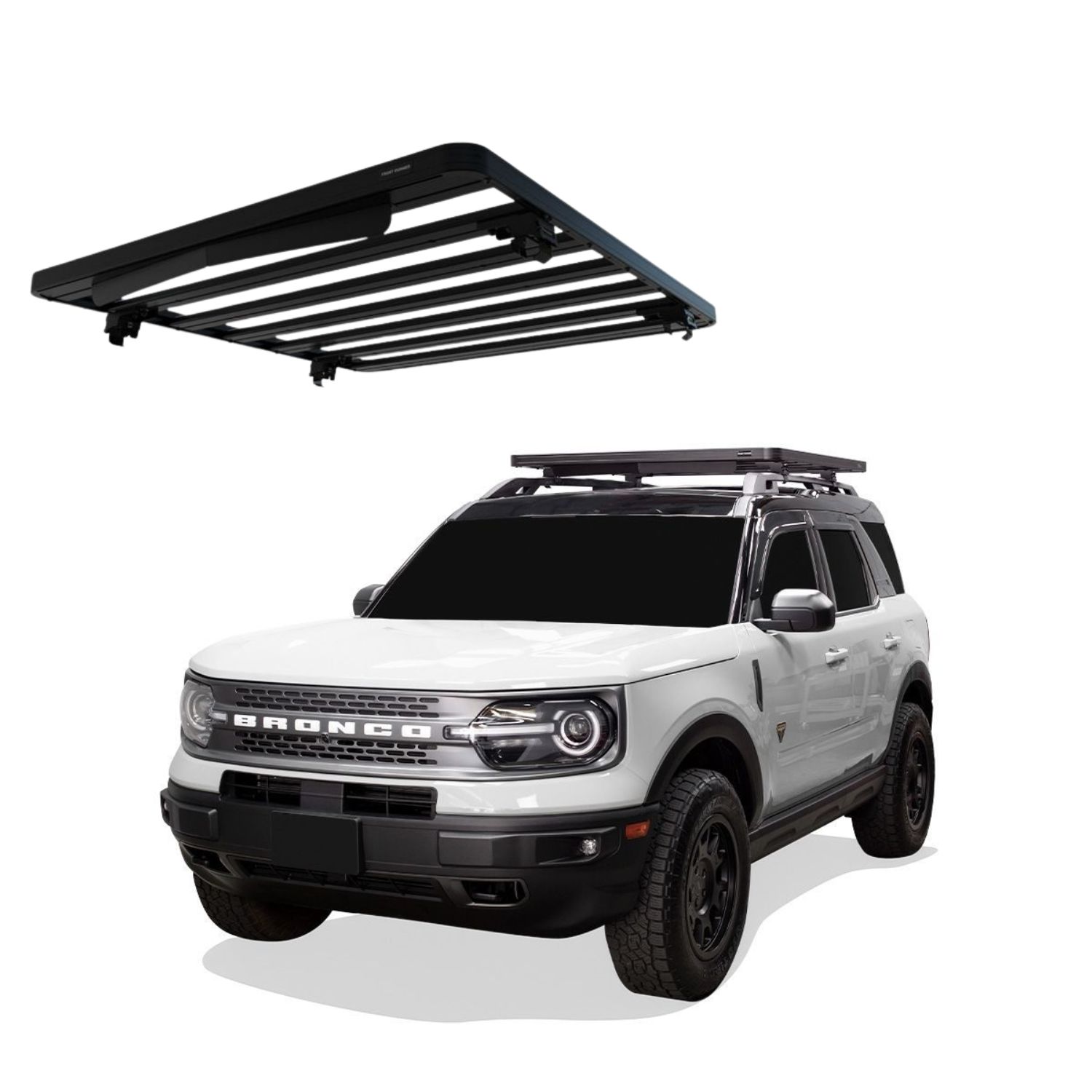BRONCO SPORT (BADLANDSFIRST EDITION) (2021-CURRENT) SLIMLINE II ROOF RAIL RACK KIT – KRFB002T BRONCO SPORT (BADLANDS/FIRST EDITION) (2021-CURRENT) SLIMLINE II ROOF RAIL RACK KIT - KRFB002T - Image 1