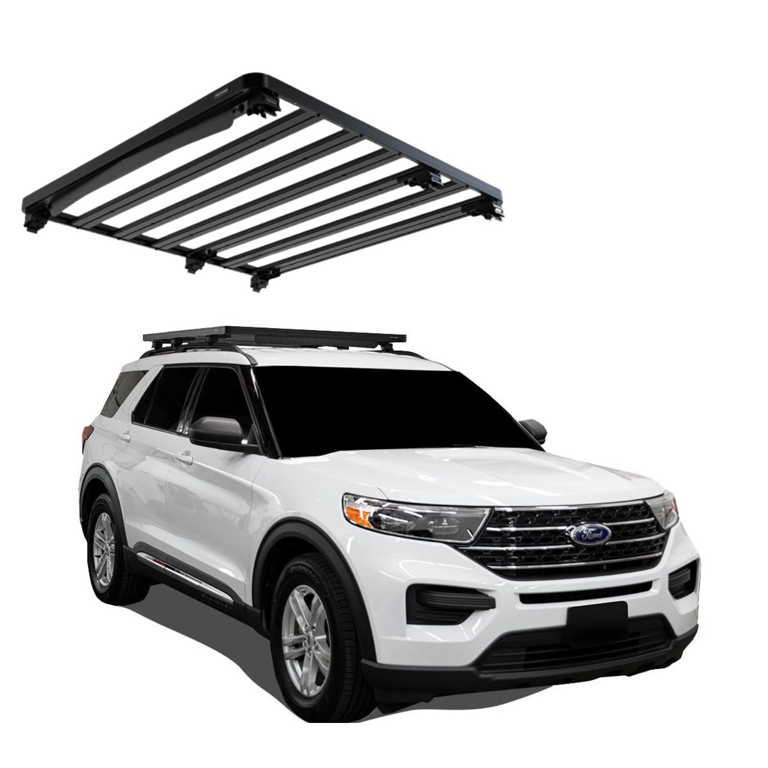 EXPLORER (2020-CURRENT) SLIMLINE II ROOF RAIL RACK KIT – KRFE004T EXPLORER (2020-CURRENT) SLIMLINE II ROOF RAIL RACK KIT - KRFE004T - Image 1