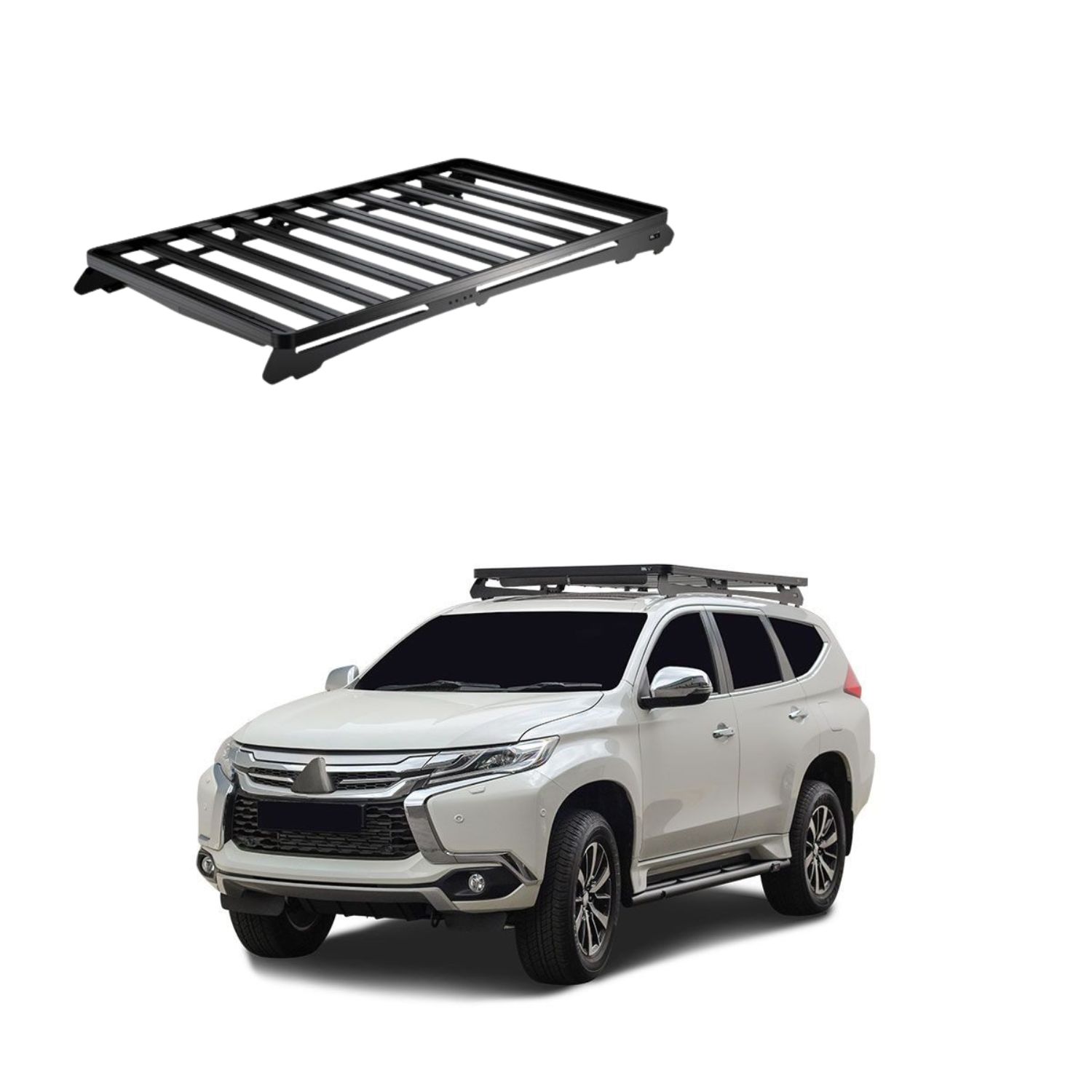 PAJERO MONTERO SPORT (2015+) SLIMLINE II ROOF RACK KIT – KRMP017T PAJERO MONTERO SPORT (2015+) SLIMLINE II ROOF RACK KIT - KRMP017T - Image 1