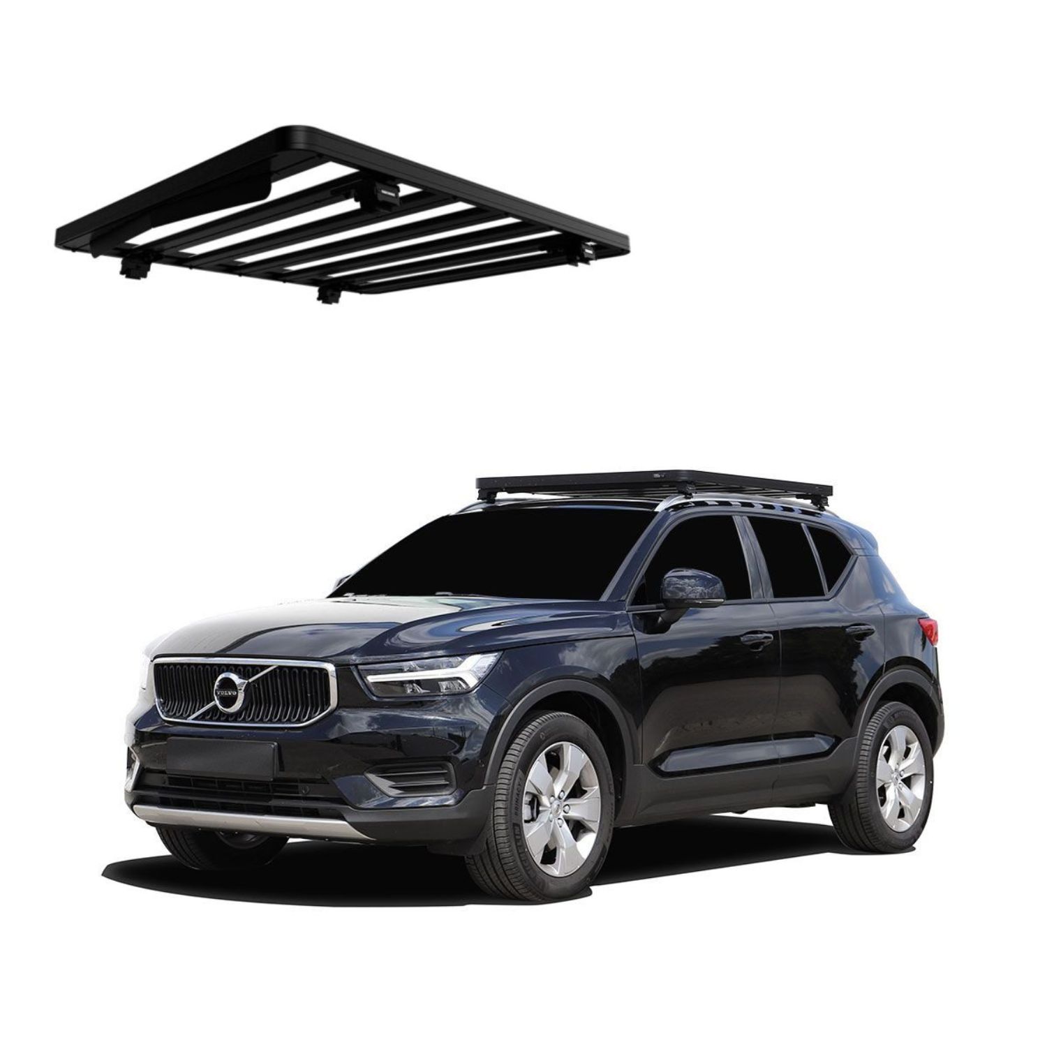 VOLVO XC40 (2018-CURRENT) SLIMLINE II ROOF RAIL RACK KIT – KRVX005T VOLVO XC40 (2018-CURRENT) SLIMLINE II ROOF RAIL RACK KIT - KRVX005T - Image 1