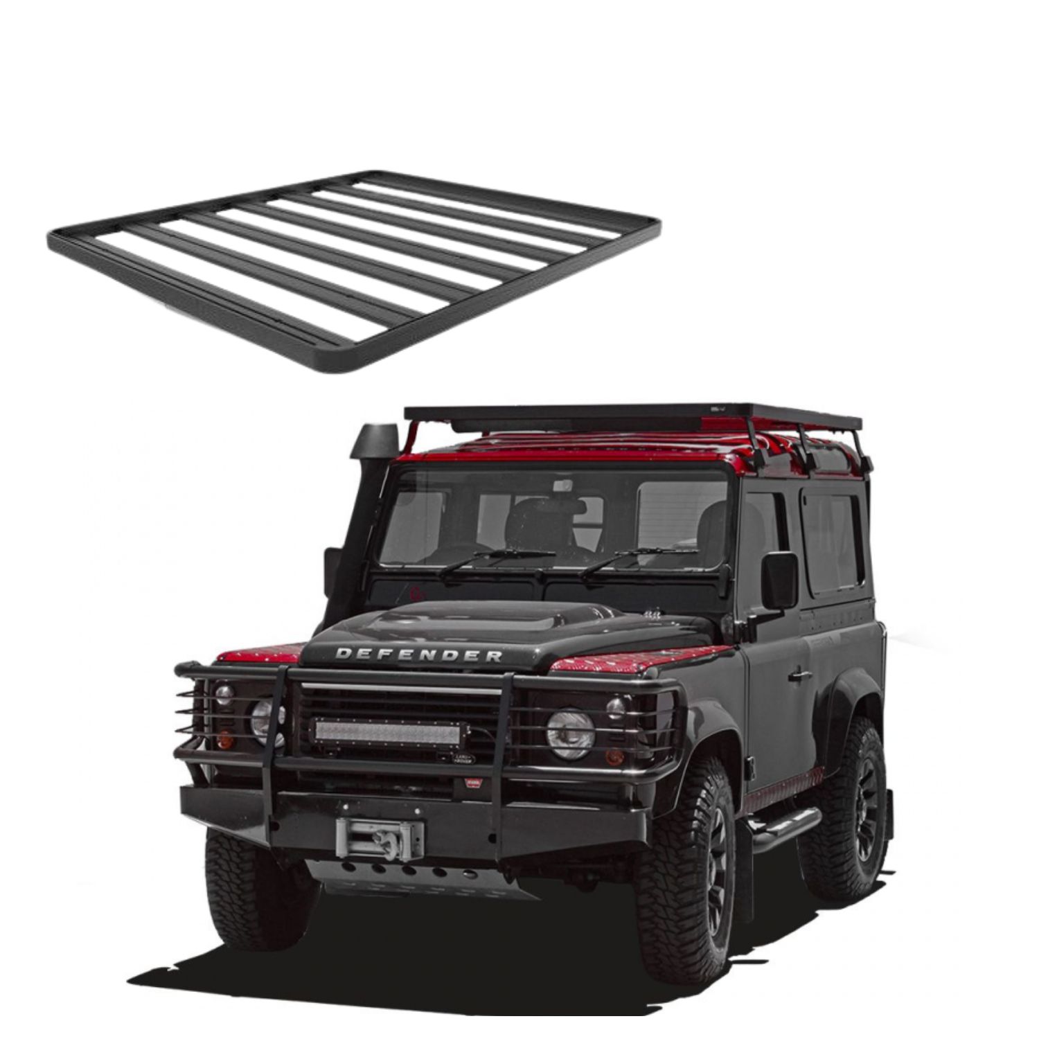 DEFENDER 90 (1983-2016) SLIMLINE II ROOF RACK KIT DEFENDER 90 (1983-2016) SLIMLINE II ROOF RACK KIT - Image 1
