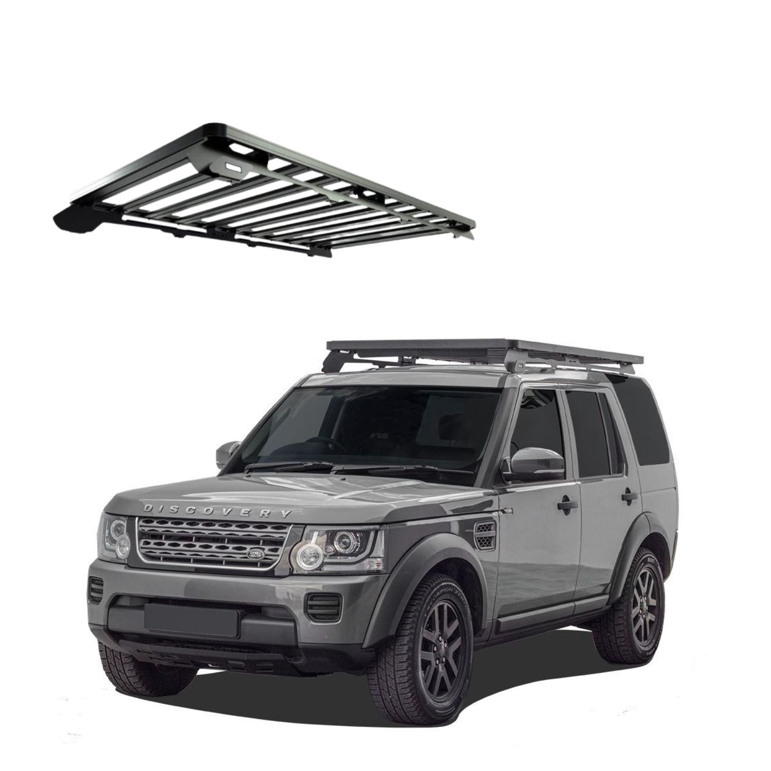 DISCOVERY LR3LR4 SLIMLINE II ROOF RACK KIT – KRLD028T DISCOVERY LR3/LR4 SLIMLINE II ROOF RACK KIT - KRLD028T - Image 1