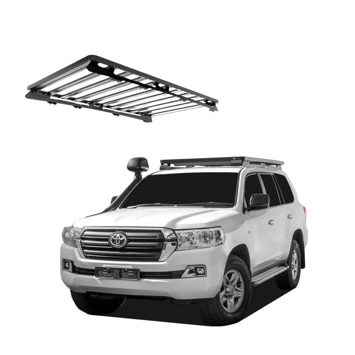 LC200 LX570 (2166mm) SLIMLINE II ROOF RACK KIT – KRTL028T LC200 / LX570 (2166mm) SLIMLINE II ROOF RACK KIT - KRTL028T - Image 1