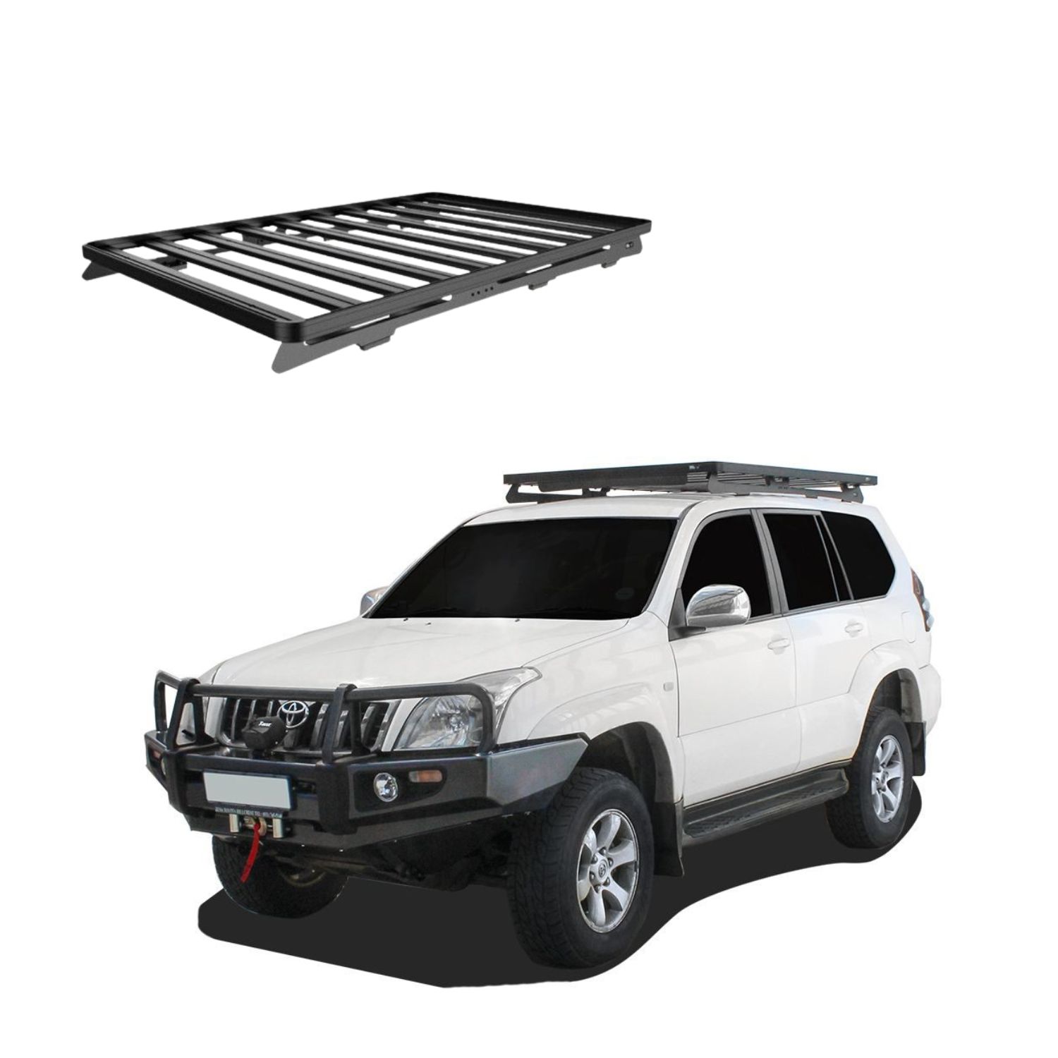 PRADO 120 GX470 (1964mm) SLIMLINE II ROOF RACK KIT – KRTP012T PRADO 120 / GX470 (1964mm) SLIMLINE II ROOF RACK KIT - KRTP012T - Image 1