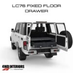 LC76 TWIN DRAWER FIXED FLOOR + WING KIT