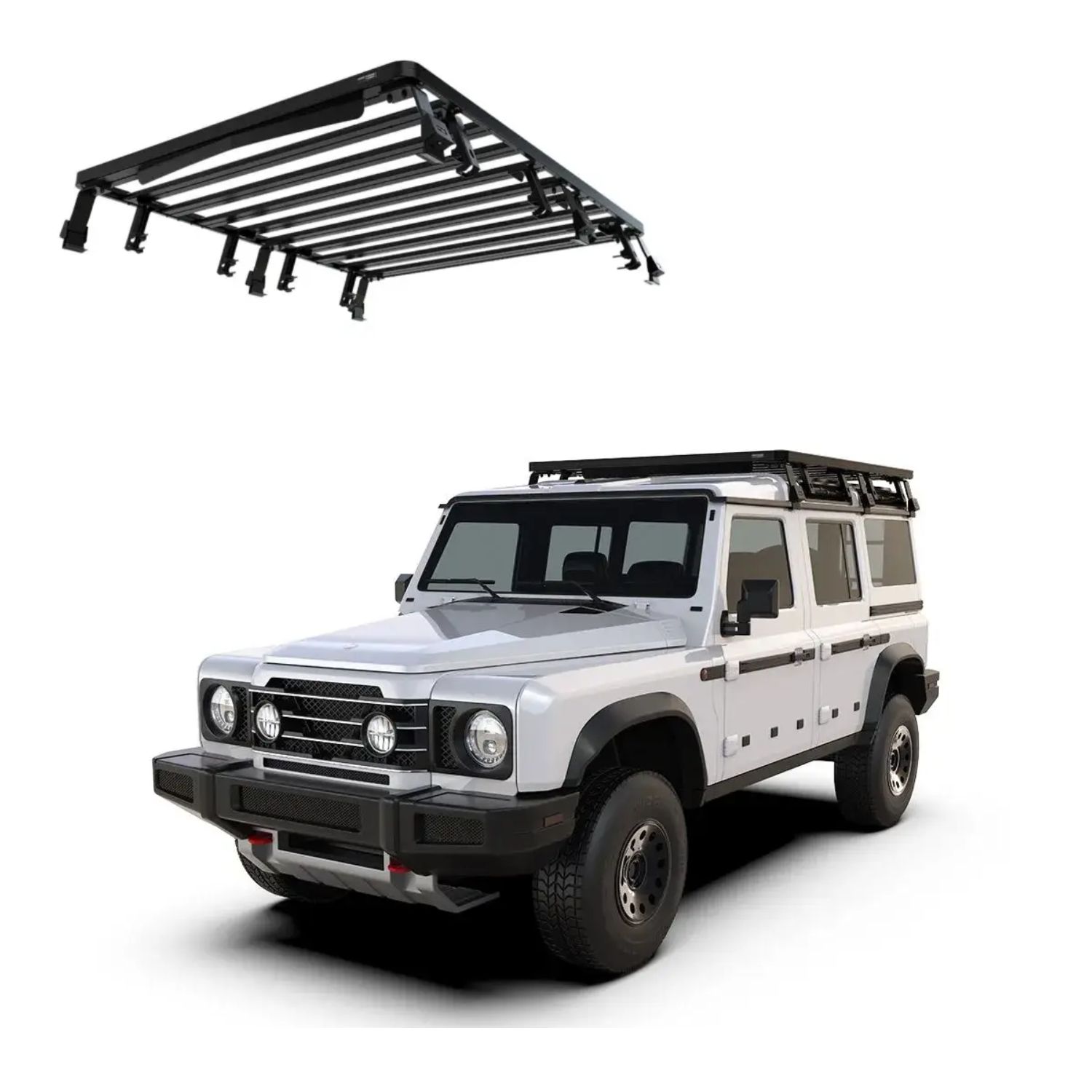 INEOS GRENADIER (2022-CURRENT) SLIMLINE II 34 ROOF RACK KIT KRIG007T INEOS GRENADIER (2022-CURRENT) SLIMLINE II 3/4 ROOF RACK KIT | KRIG007T - Image 1