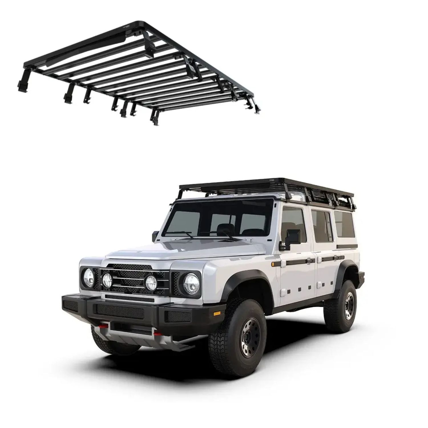 INEOS GRENADIER (2022-CURRENT) SLIMLINE II ROOF RACK KIT KRIG006T INEOS GRENADIER (2022-CURRENT) SLIMLINE II ROOF RACK KIT | KRIG006T - Image 1