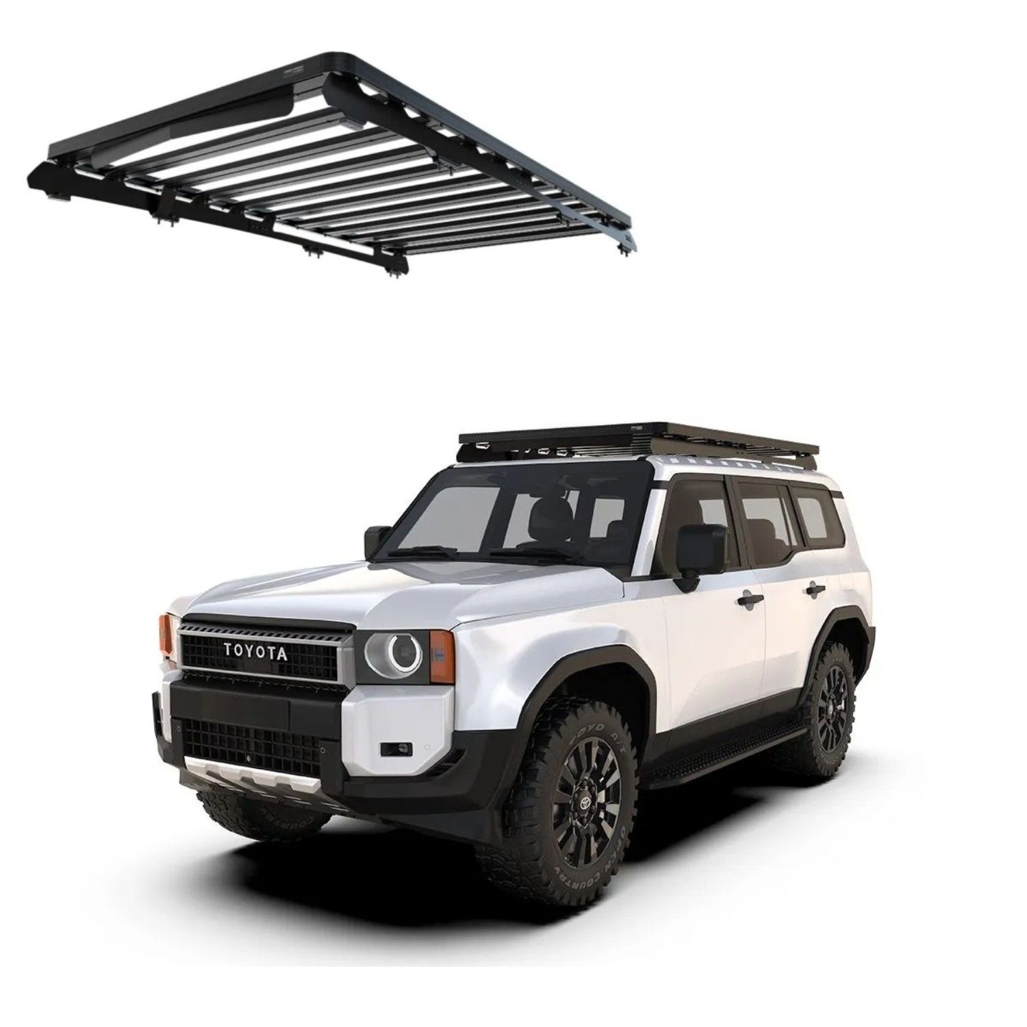 Prado 250 2024+ SLIMLINE II ROOF RACK KIT- KRTL047T Prado 250 2024+ SLIMLINE II ROOF RACK KIT- KRTL047T - Image 1