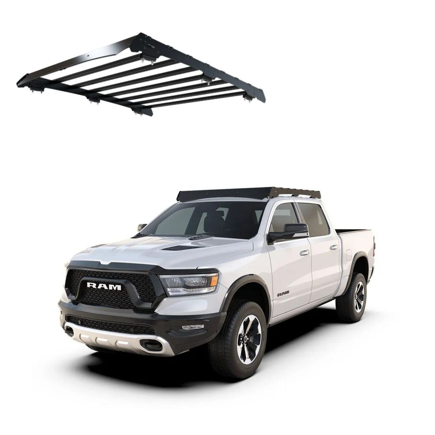 KSDR002T – RAM 1500 Crew Cab 2019+ Slimsport Roof Rack Kit KSDR002T - RAM 1500 Crew Cab 2019+ Slimsport Roof Rack Kit - Image 1