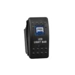 Rocker Switch for 4x4 LED Light Bar Back Lit Blue