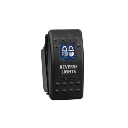 Rocker Switch for 4x4 Reverse Lights Back Lit Blue