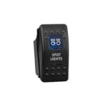 Rocker Switch for 4x4 Spot Lights Back Lit Blue