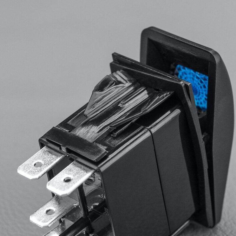 Rear Rocker Switch Rocker Switch for 4x4 Rear Work Lights Back Lit blue - Uroffroad Kuwait