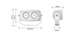 MARINE WHITE 20W TWIN LED FLOOD LIGHT - Image 9