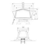 Dometic TRT 140 AIRInflatable rooftop tent - Image 8