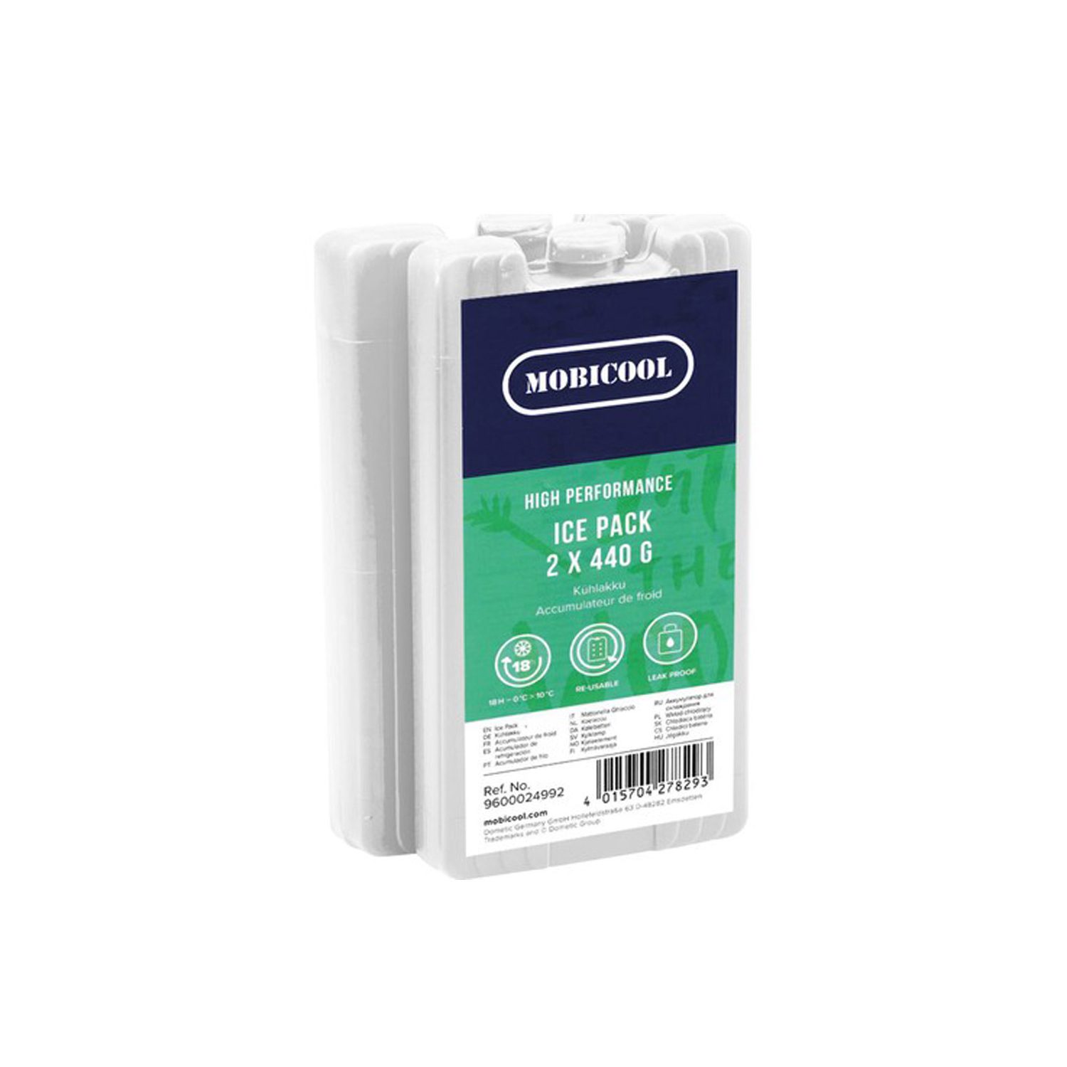 Mobicool High Performance Ice Pack for CI Ice Boxes (2x 440g) - Image 1