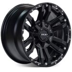 LC100 (17X9) 4x MATT BLACK VAPOUR WHEELS (5/150) - Image 5