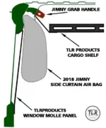 JIMNY 2Door 2018+ STORAGE TOP SHELF - Image 5