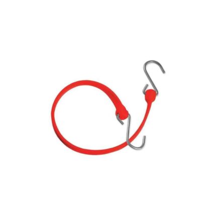 36"Bungee Polystrap, Red,Galvanized Steel