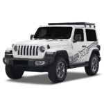 WRANGLER JL 2 DOOR (2018-CURRENT) SLIMLINE II 1/2 ROOF RACK KIT - KRJW026T