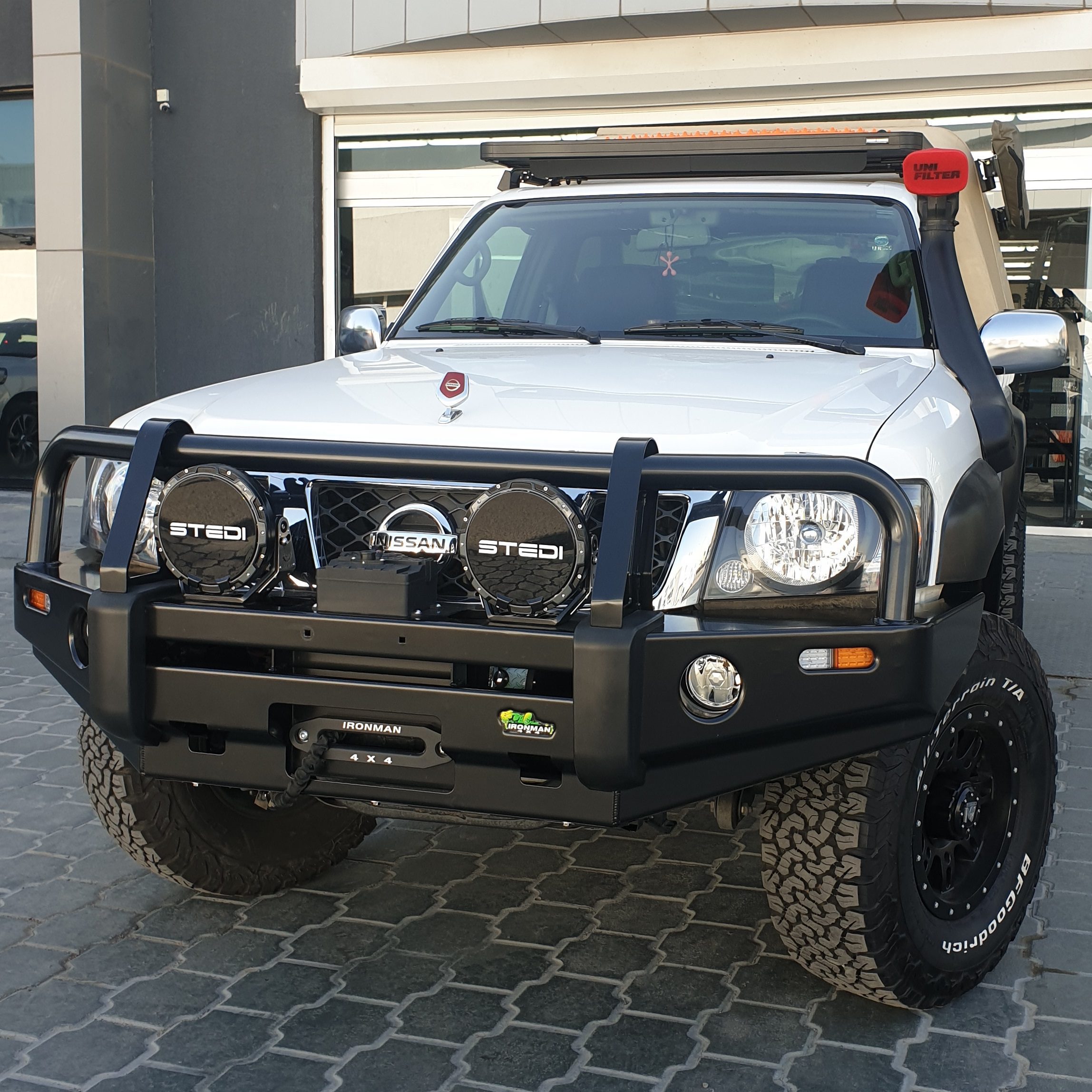 bbp011 NISSAN PATROL y61 GU S4+ 2005+ PREMIUM DELUXE BULL BAR - Image 1