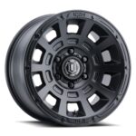 Tundra (17x8.50) 4 THRUST SATIN BLACK SIX SPEED 5x150 +25 Offset - Image 2