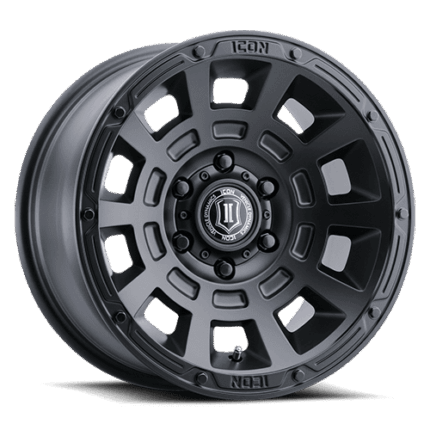 2817857345SB -  THRUST 5x5 / 17x8.50 SATIN BLACK
