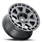 JK/JL/JT (17×8.50) 5 x COMPASS SATIN BLACK 5×5 -6 OFFSET - Image 2
