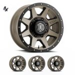 SILVERADO/SUBURBAN/SIERRA 2500HD (17x8.50) 4 x BRONZE REBOUND HD 8x6.5 +13 OFFSET