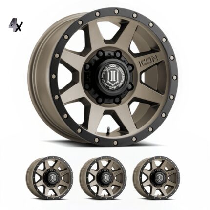 SILVERADO/SUBURBAN/SIERRA 2500HD (17x8.50) 4 x BRONZE REBOUND HD 8x6.5 +13 OFFSET