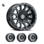 SILVERADO/SUBURBAN/SIERRA 1500 (17x8.50) 4x COMPRESSION TITANIUM 6x5.5" (0 OFFSET)