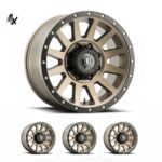 SILVERADO/SUBURBAN/SIERRA 2500HD (18x9) 4 x COMPRESSION BRONZE 8x180 +12 OFFSET