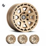 RAM 1500 (17x8.50) 4x COMPASS SATIN BRASS 6x5.5" (0 OFFSET)