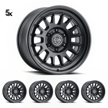 JK/JL/JT (17x8.5) 5x ANZA SATIN BLACK 5x5 -6 OFFSET