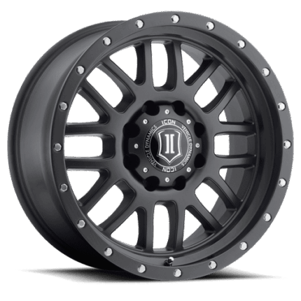 1217858347SB -  ALPHA 6x5.5" / 17x8.50 BLACK WITH BLACK RING